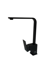 Matt BLACK SOLID BRASS kitchen sink mixer Watermark SWIVEL TAP FAUCET